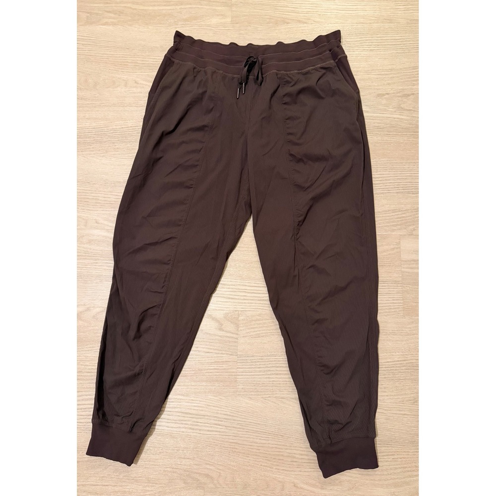 Lululemon Dance Studio Mid Rise Jogger Women 14 Java Athleisure Lounge LW5ENMS